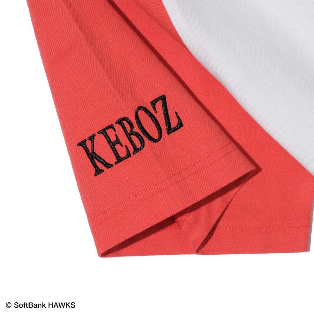 【ＫＥＢＯＺ】　ケボズ　ベースボールシャツ ホークス L