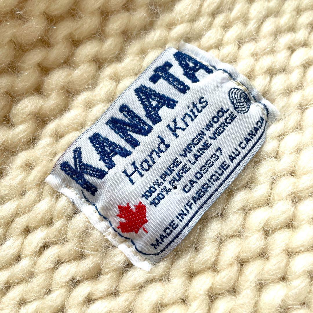 激レア 80s90s 旧タグ KANATA USFA V字 カウチン ベスト