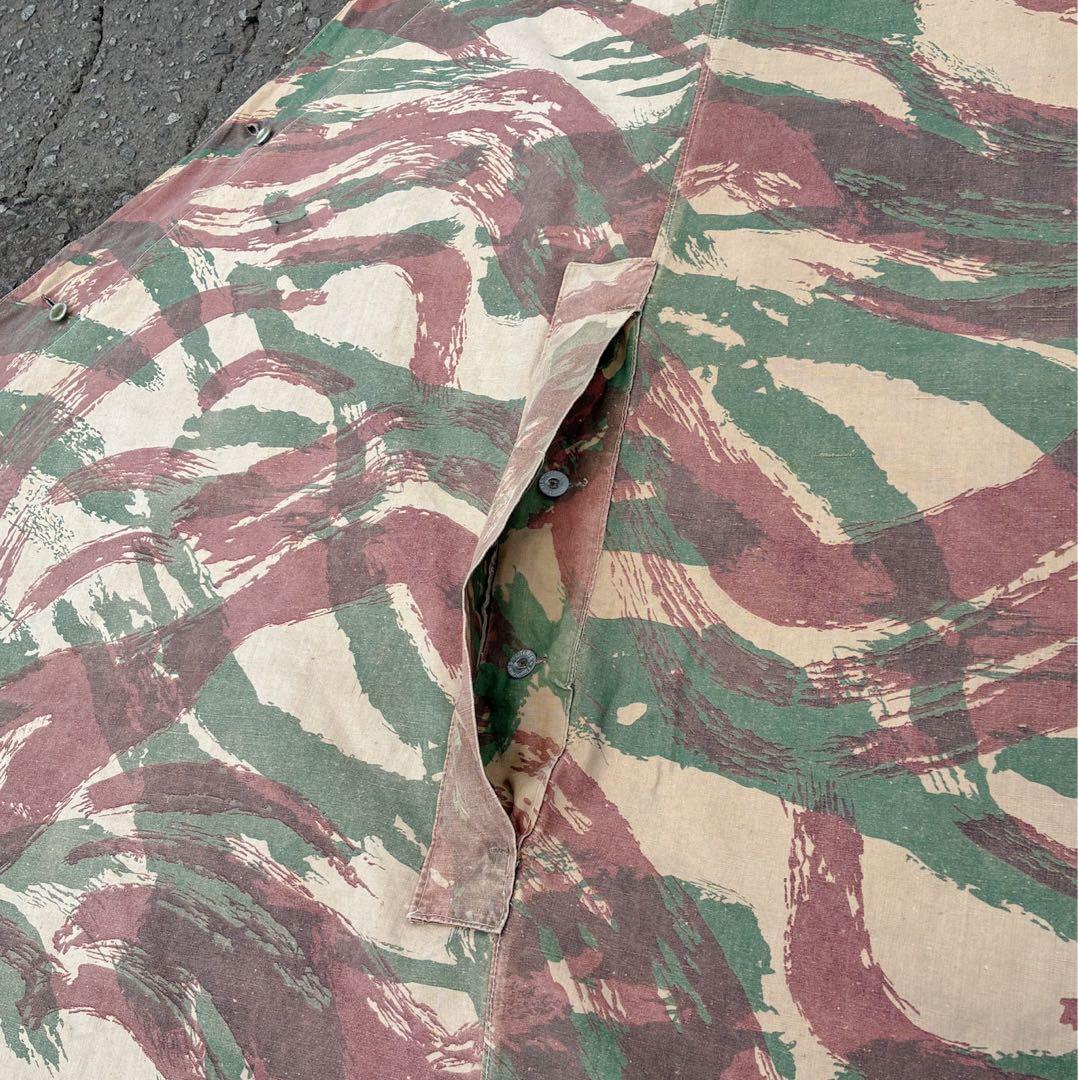 希少 50s フランス軍 リザードカモ 迷彩 パップテント ツェルトバーン