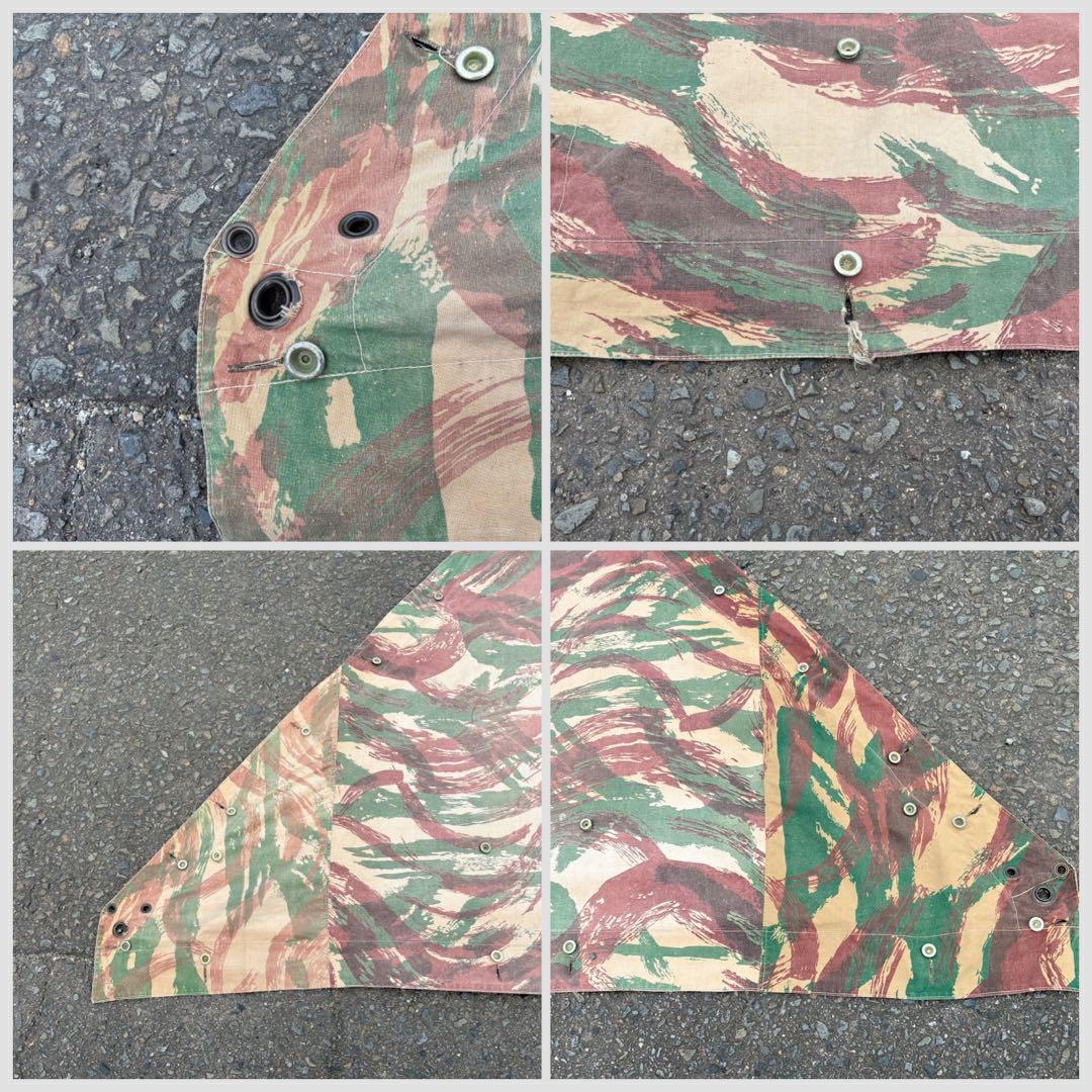 希少 50s フランス軍 リザードカモ 迷彩 パップテント ツェルトバーン