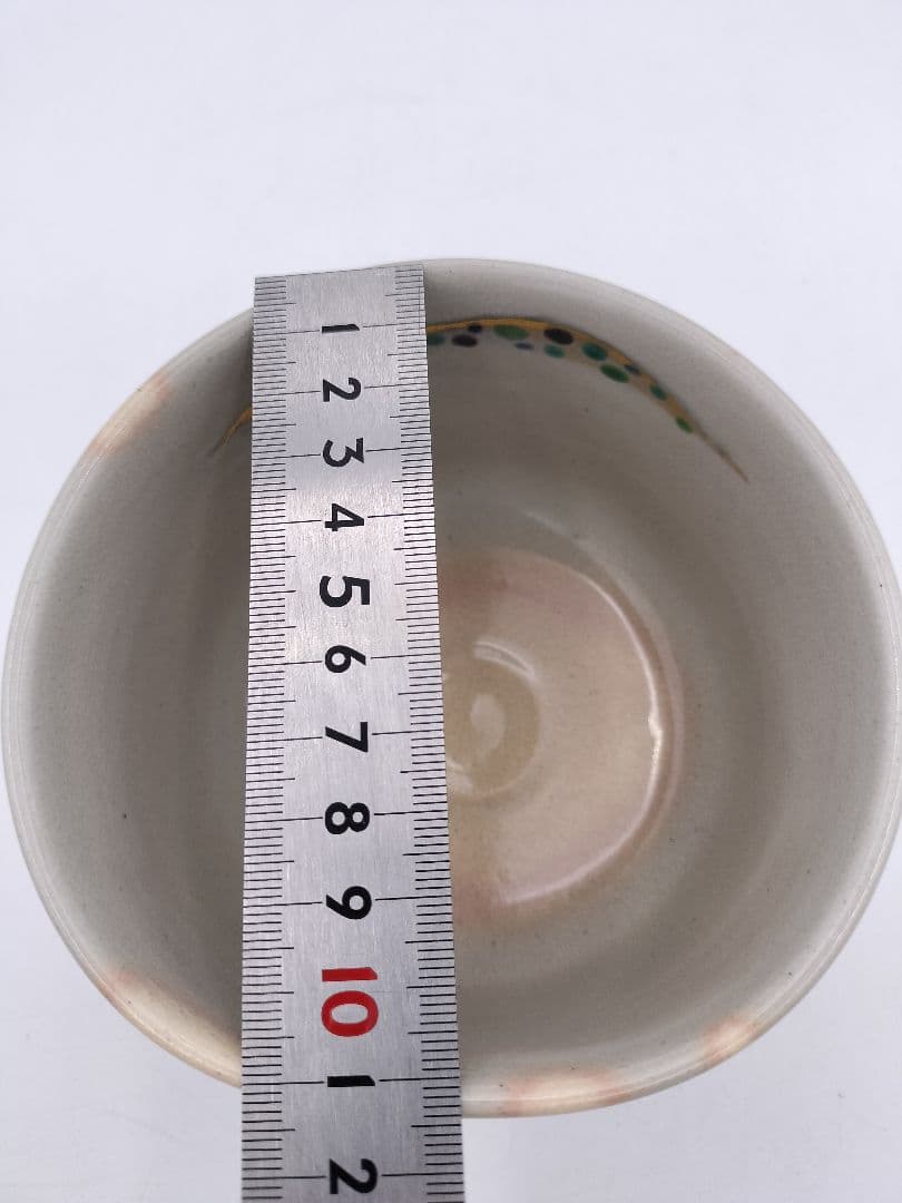 c044 茶碗 木立の絵 小峠丹山 木箱 茶道具 古物