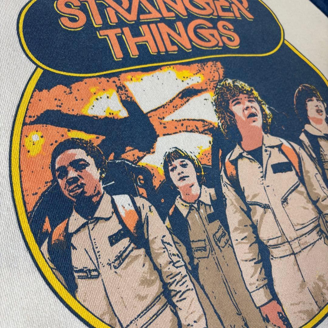 ストレンジャーシングス ラグランスウェット　　ゴーストバスターズ　XLサイズ