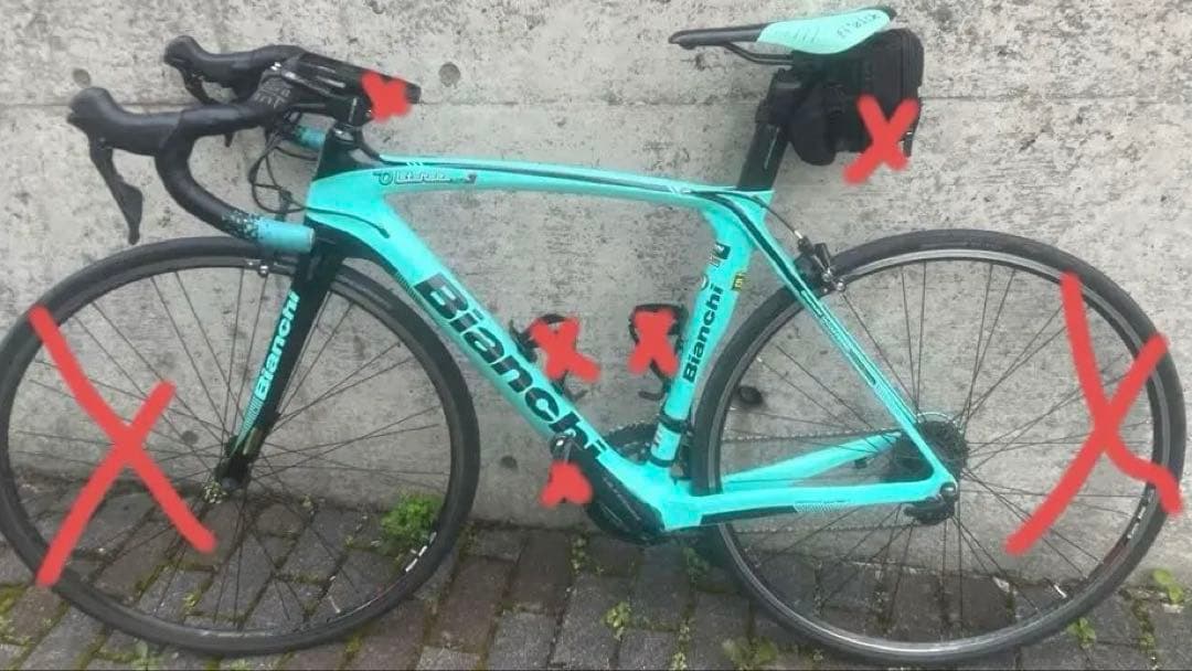 Bianchi ULTEGRA オルトレxr3 タイヤホイール以外