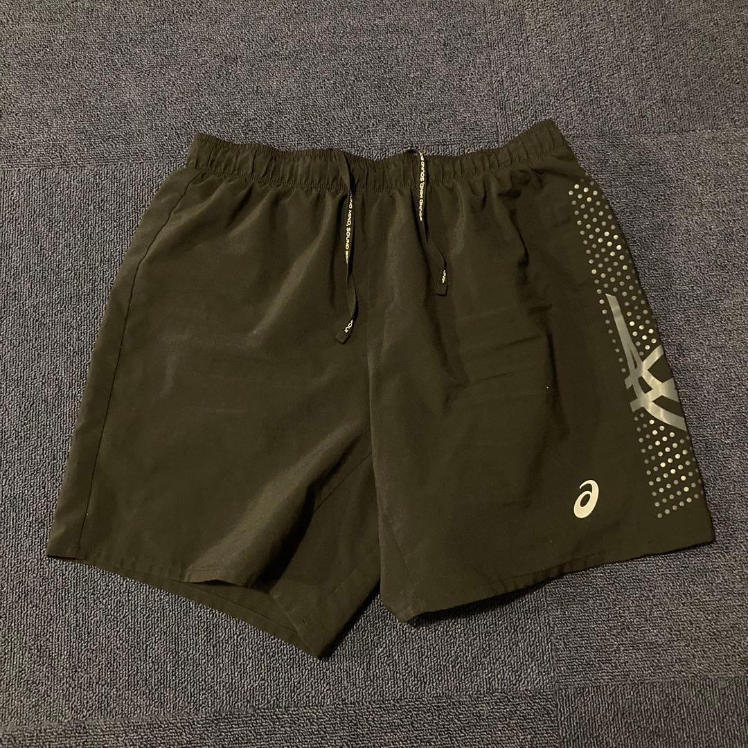 asics ランニングウェア　Lサイズ　上下セット 手袋付き