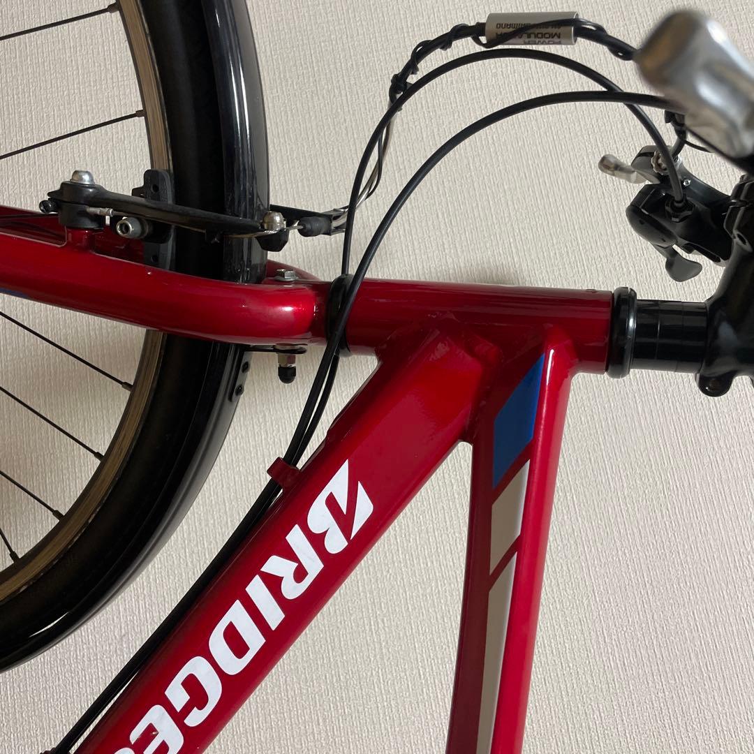 ブリヂストン 赤 クロスバイク ジュニアサイズ