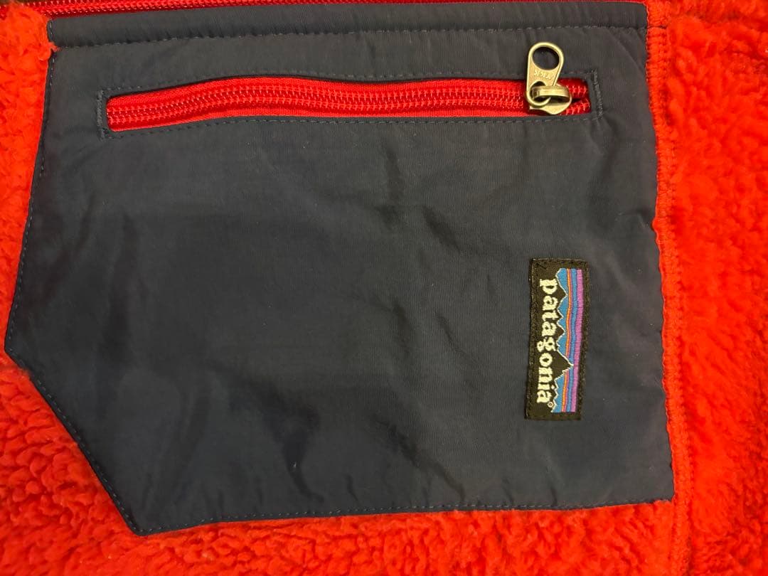 パタゴニア patagoniaレトロXベストMレッドフリースアウターインナー古着