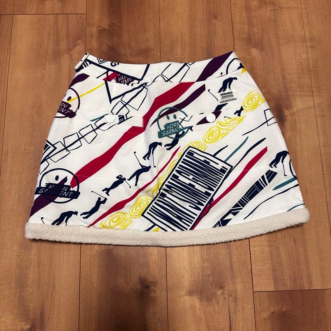 中綿　ボア　スカート　秋冬　遠赤外線保温素材　サイズXS ホーンガーメント