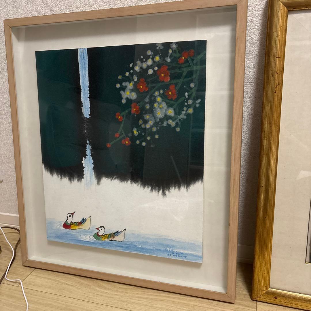 絵画　 韓国有名画伯Lee Youngsu作家　縁起物　韓国現代アート財テク