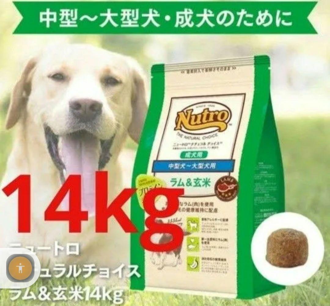 ニュートロナチュラルチョイス ラム＆玄米 中型犬〜大型犬 成犬用14kg