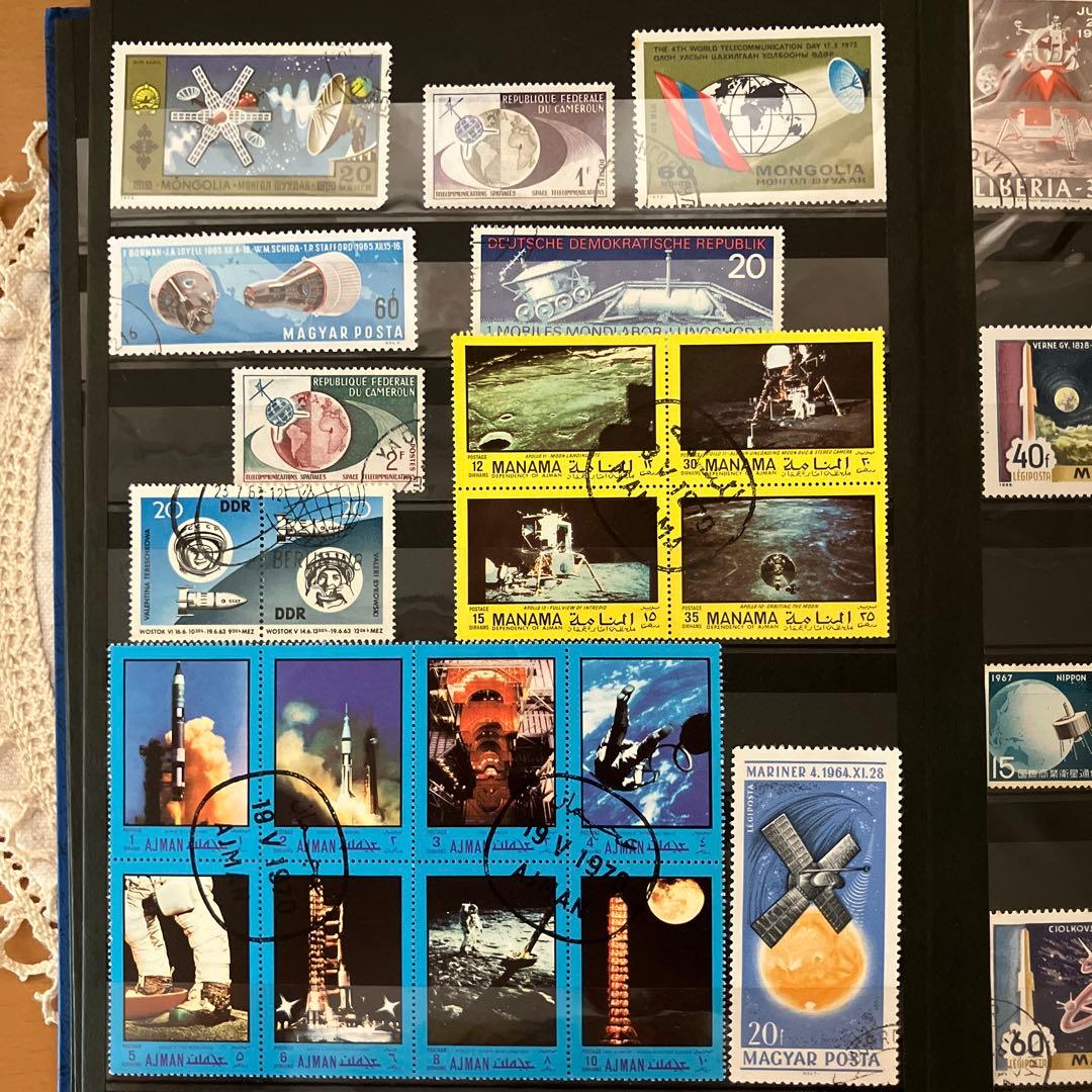 日本、世界の古切手コレクション　古いハガキ３枚　戦前　切手アルバム