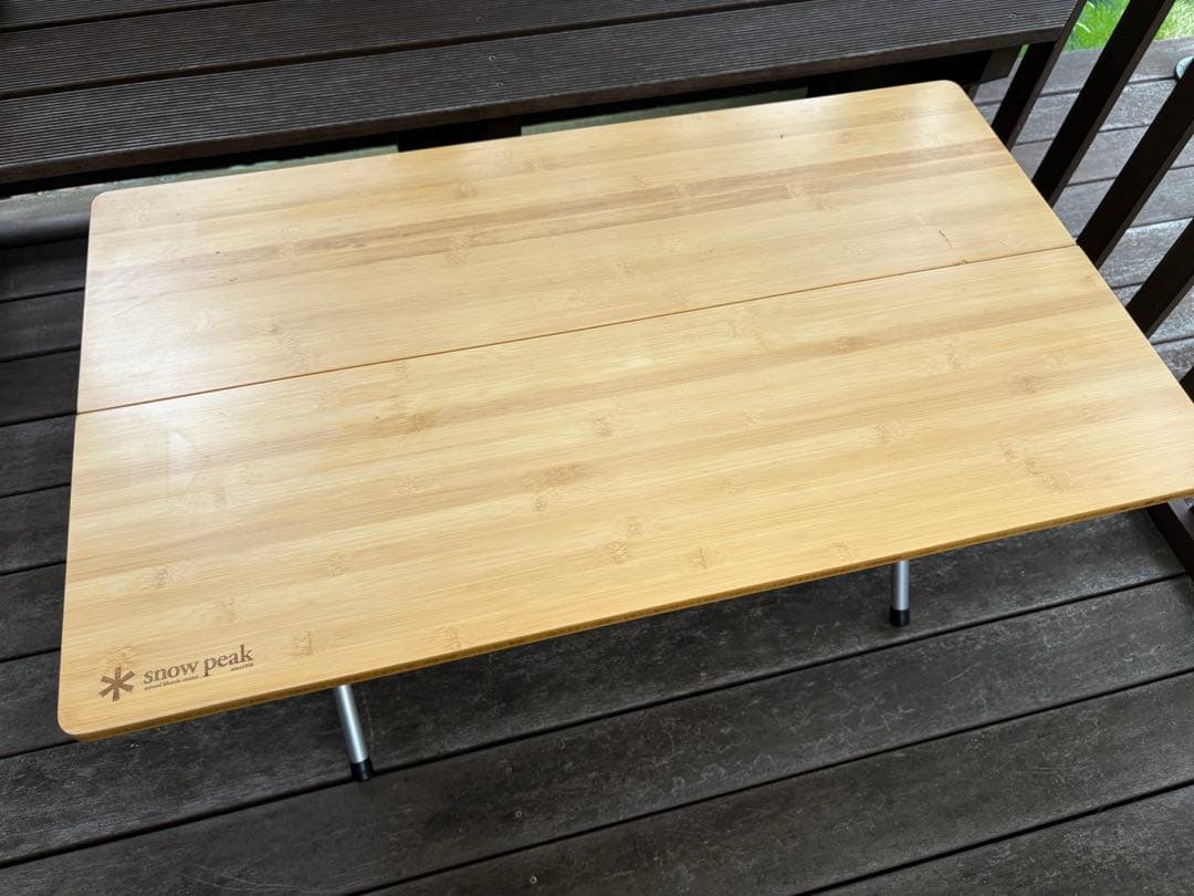 peak スノーピーク ワンアクションローテーブル竹 LV-100T