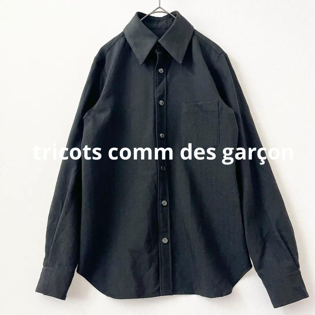 ★tricots comm des garçon ウールヘリンボーンシャツ
