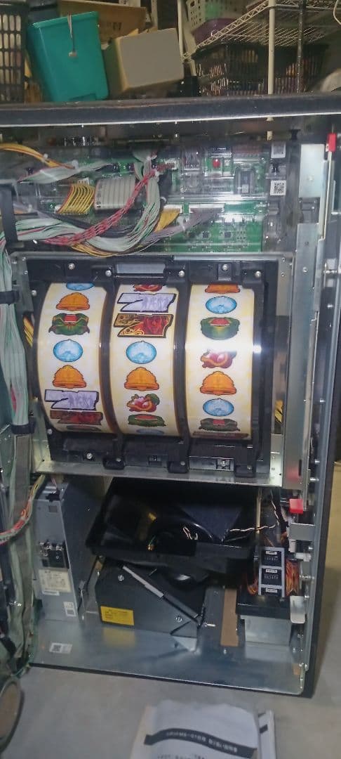 送料込　パチスロ　実機　5号機　花の慶次　戦極めし〜　アミューズ　鍵付