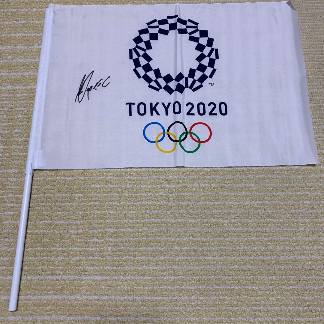 レスリング 5連覇 ロペス 直筆サイン入りフラッグ 東京五輪限定品 オリンピック
