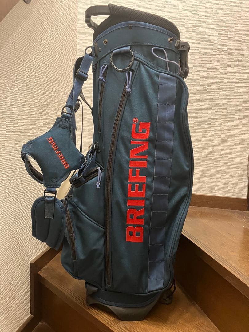 限定ブリーフィング ×ビームスゴルフ デニム スタンドキャディバッグ コラボ