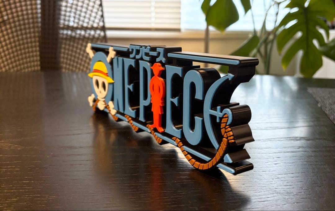 ワンピース ONE PIECE ビッグサイズ ロゴフィギュア 27cm