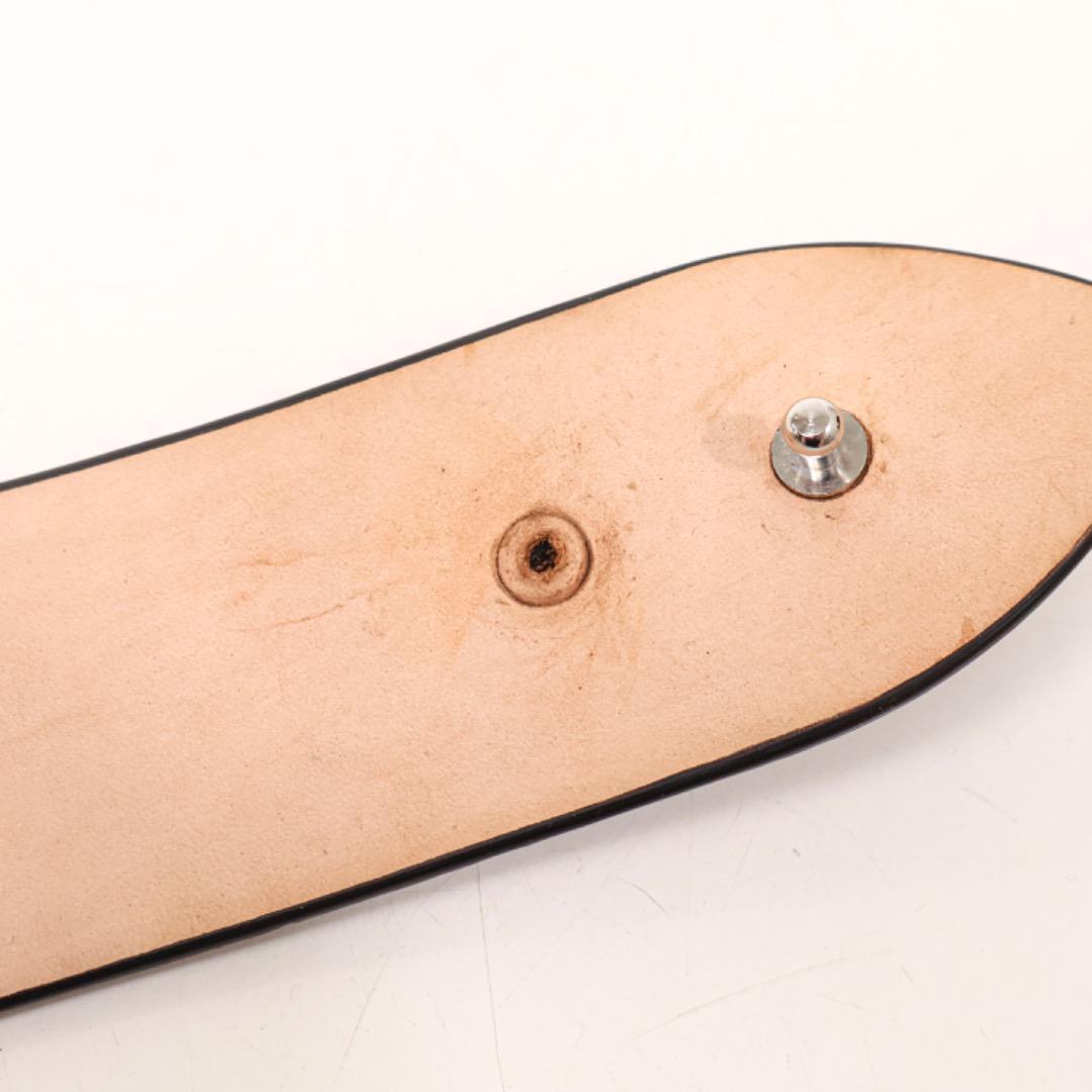 H2588P◾️メゾンマルジェラ　ブラックレザーベルト