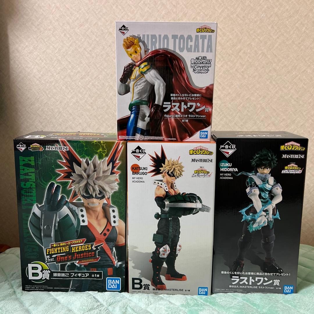 僕のヒーローアカデミア　一番くじ　フィギュア　緑谷出久　爆豪勝己　通形ミリオ