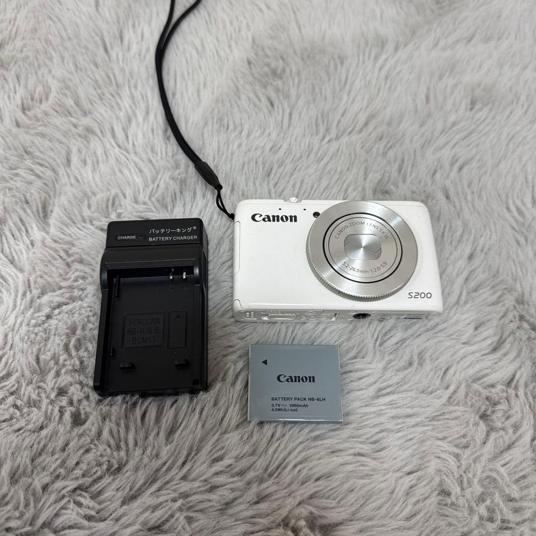 Canon S200 ホワイト デジカメ ※動作確認済み ⭐︎美品