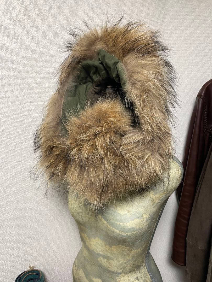 あ*あ様 M-65 フード ラビットファー フィールドコート モッズパーカー