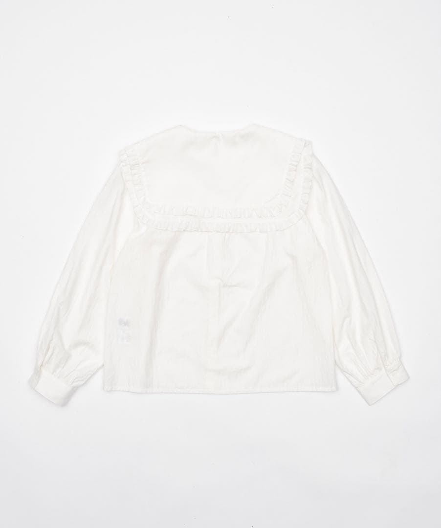 FEKETE フリルビッグカラーシャツブラウス