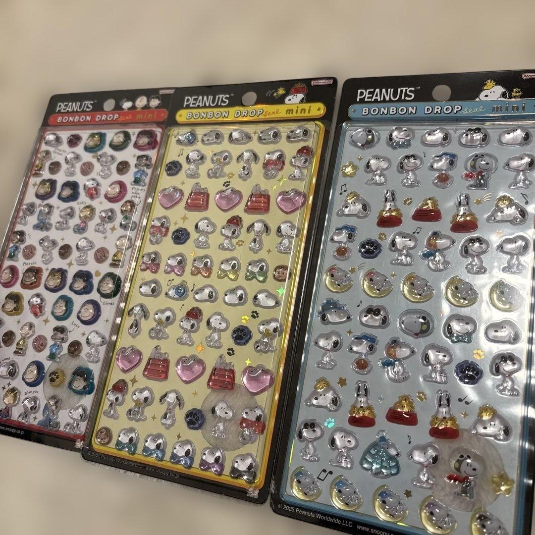 ボンボンドロップシール　mini コンプリート　ディズニー　サンリオ　スヌーピー