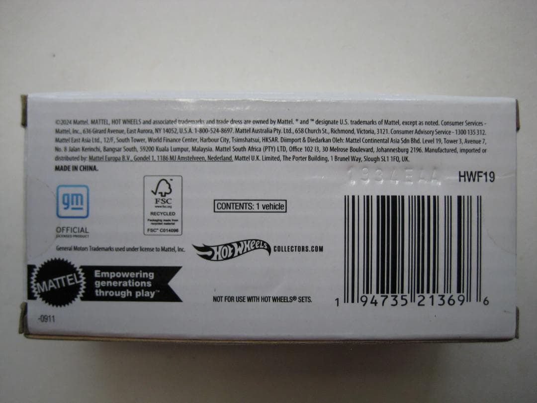 ミニカー HOT WHEELS 1975 CHEVROLET MONTE CARLO