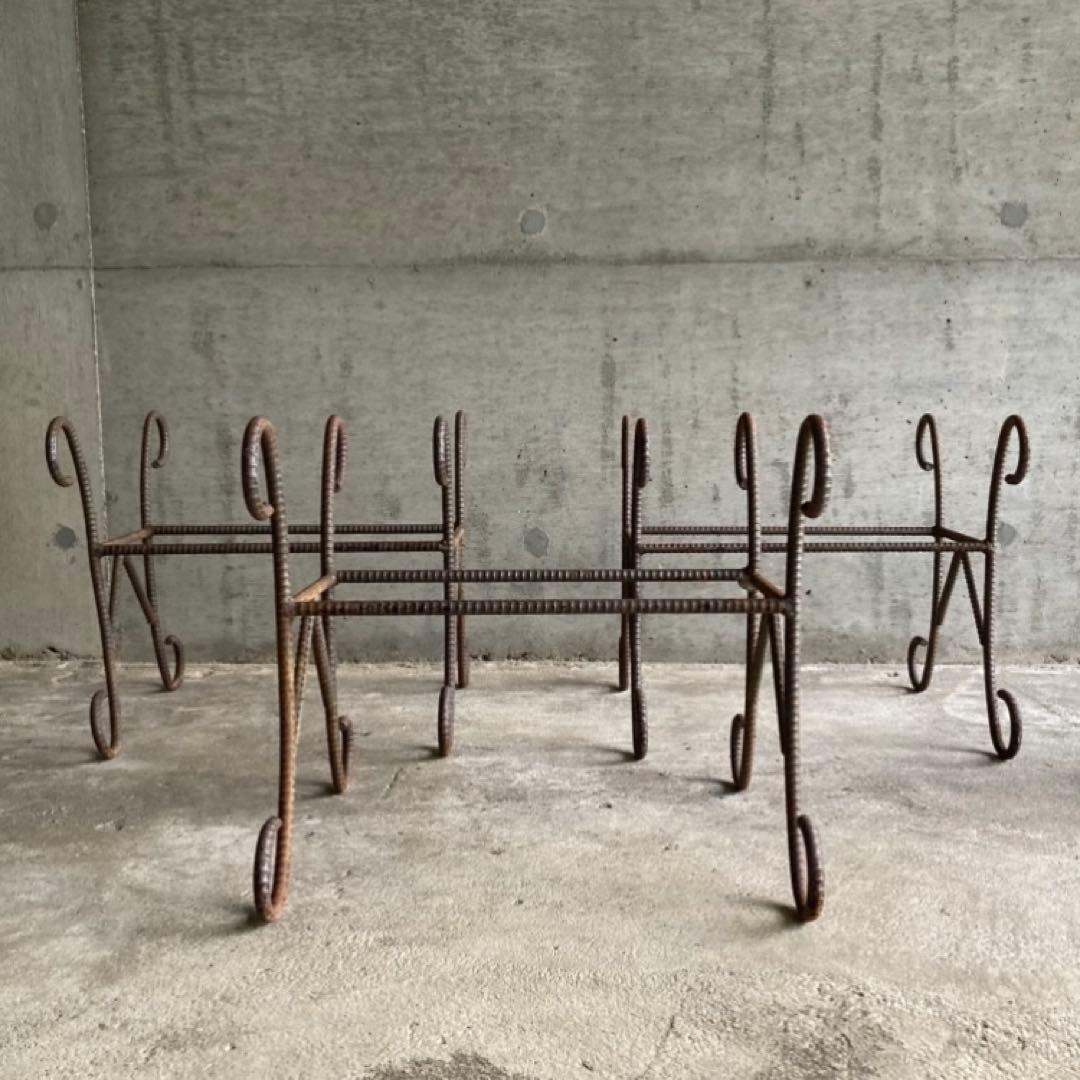 プランター 台 猫脚 鉄筋 アイアン 3点 シャビー インダストリアル レトロ