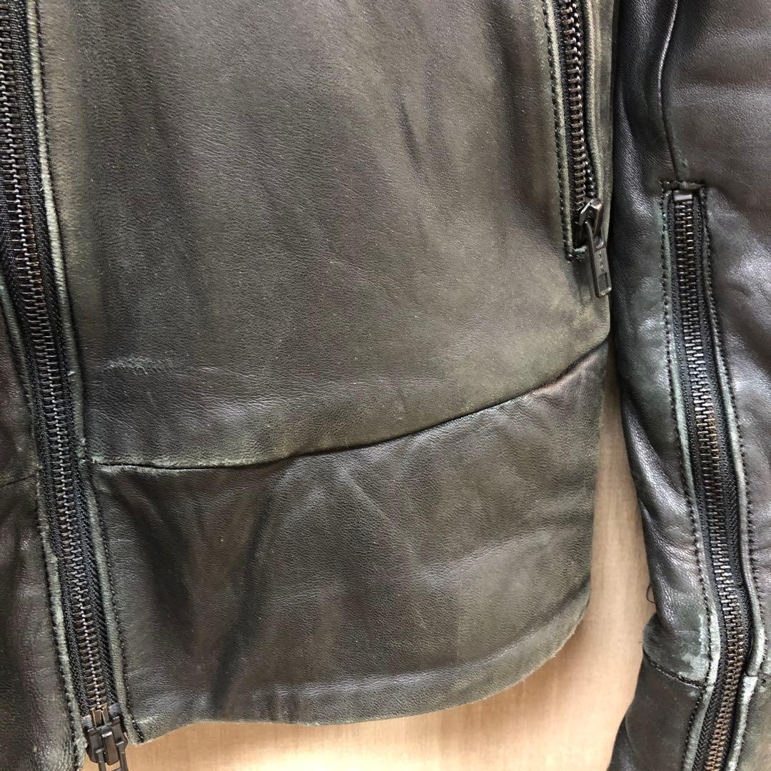 LGB レザー　ライダースジャケット