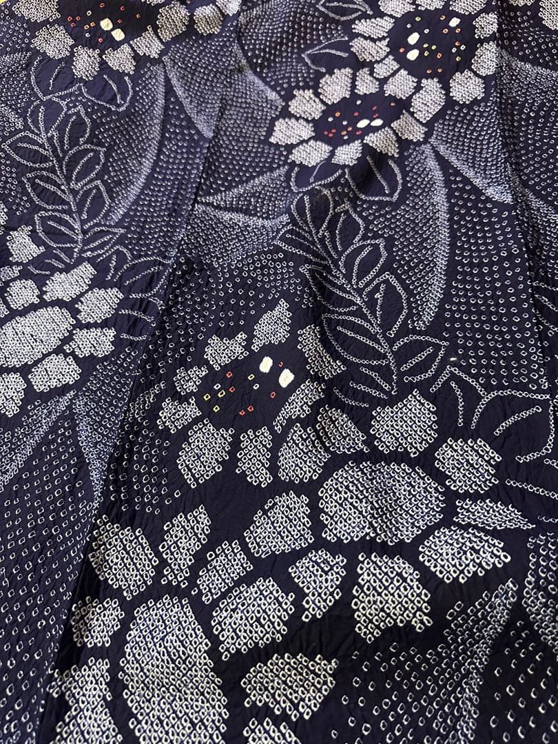 希少サイズ❣️身幅大❣️トールサイズ‼️新品✨有松鳴海絞り浴衣　藍染