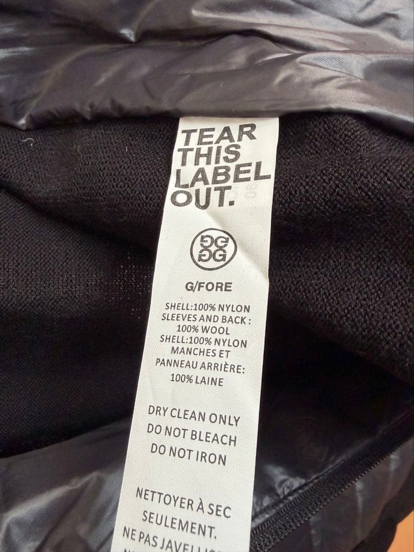 G/FORE ニット切り替えダウンアウター