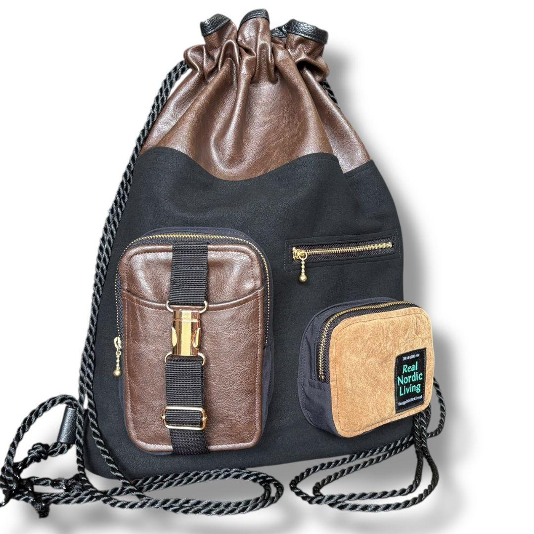 オトナのナップサック／スエードブラック