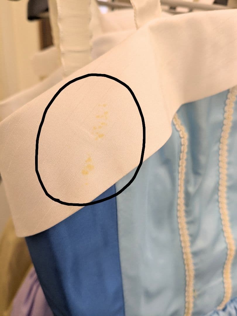 バレエ衣裳/サテンフレアスカート。5着セット　頭飾り付き。