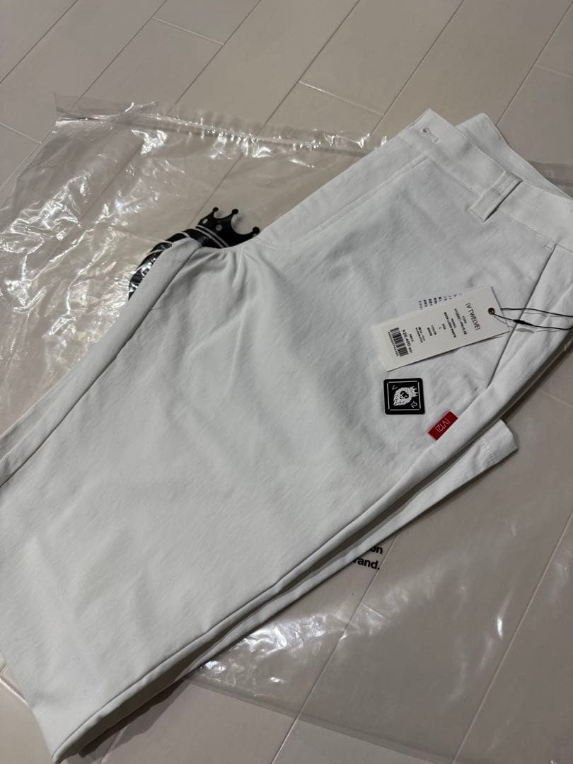 V TWELVE BACK LOGO PANTS L ホワイト