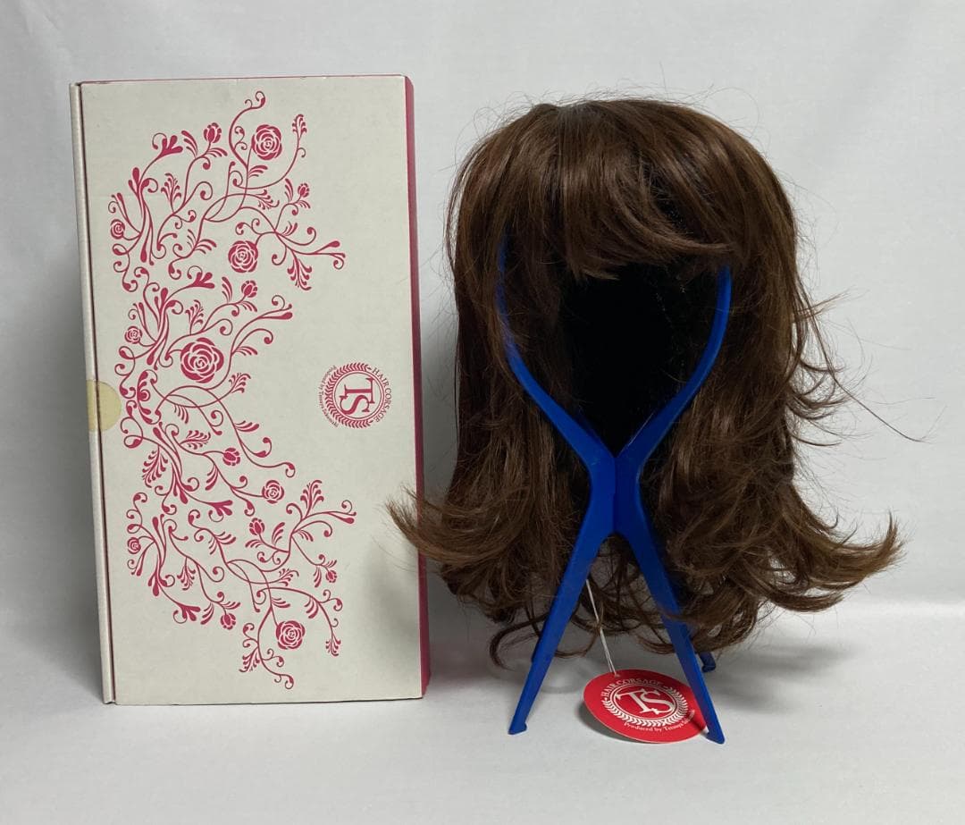 坂巻哲也プロデュース ヘアコサージュ フルウィッグ セミロング ナチュラルライト