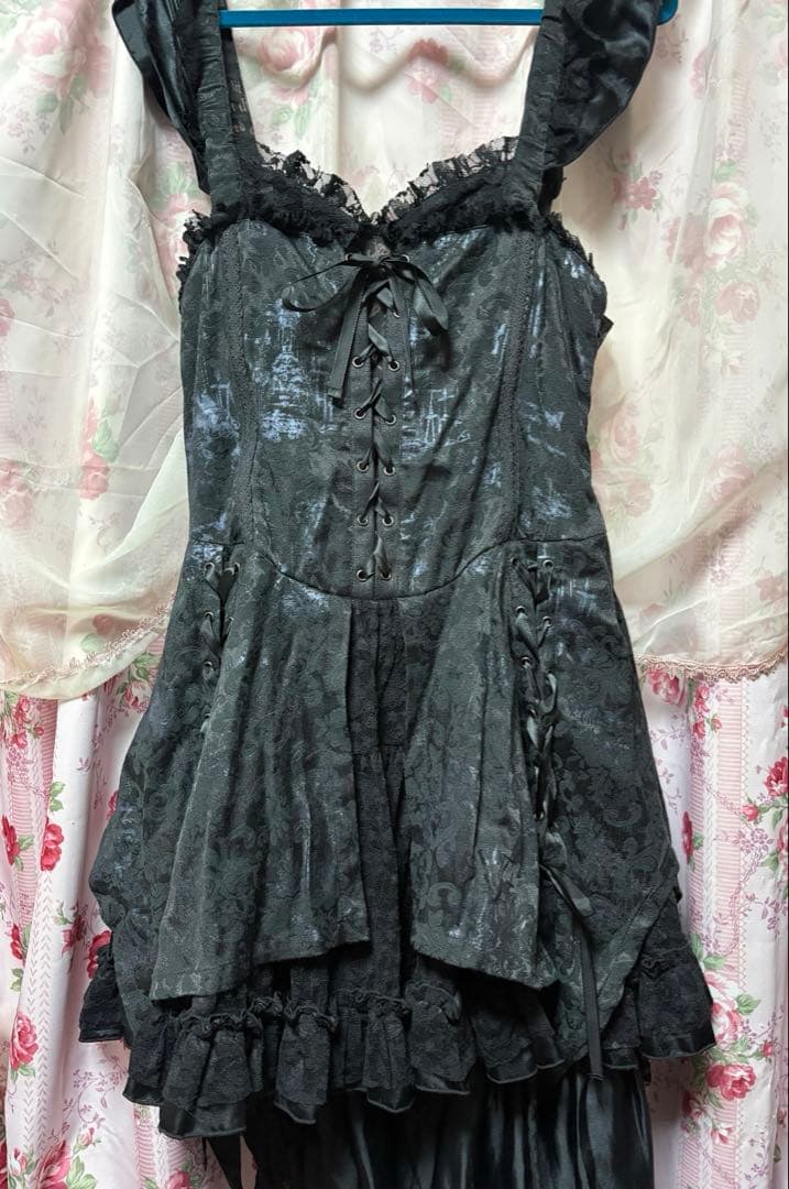 h.NAOTO FRILL フリル ジャンパースカート