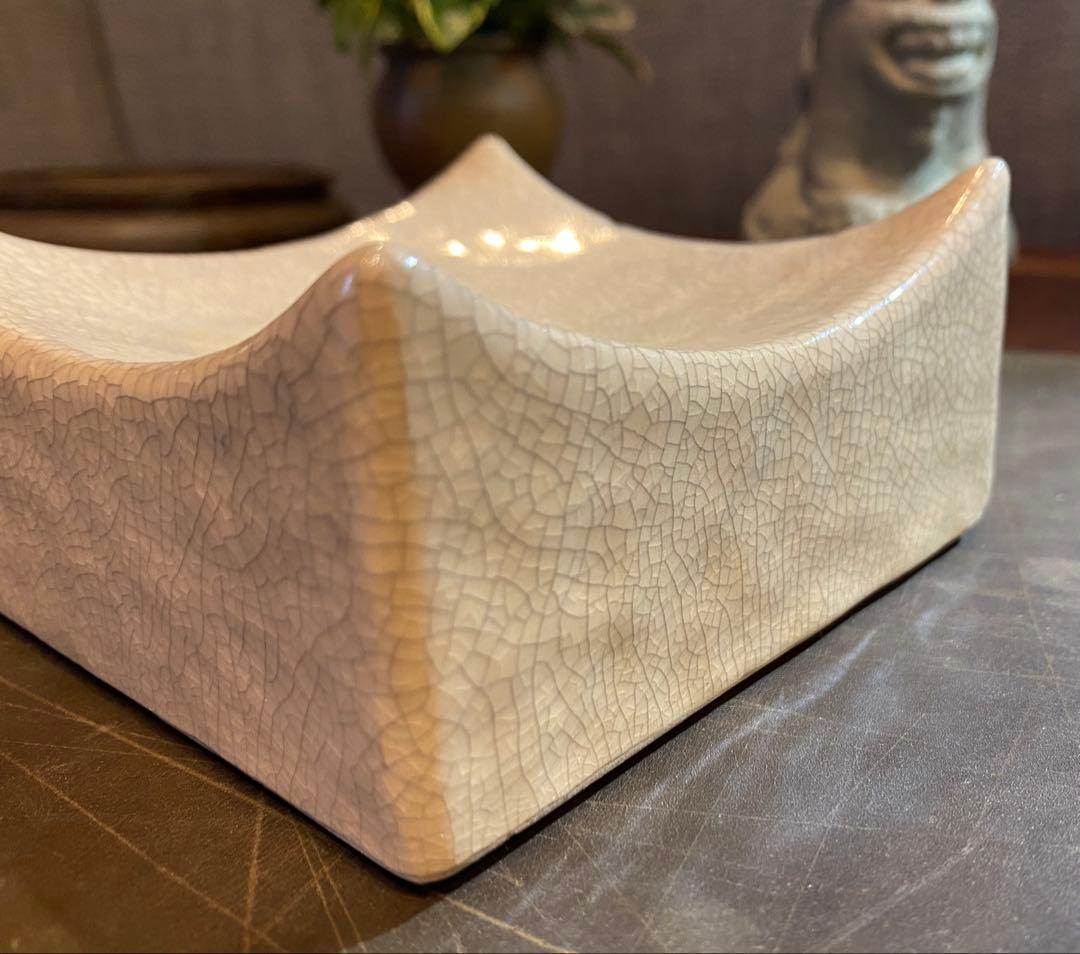 美品 お香たて・ハンドメイド陶器製台座　２点セット ヴィンテージ　レア