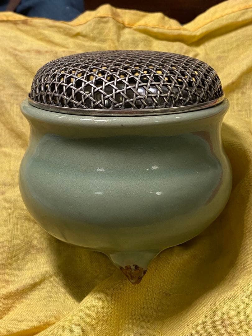 龍泉窯　天龍寺青磁　香炉・龙泉窑香炉