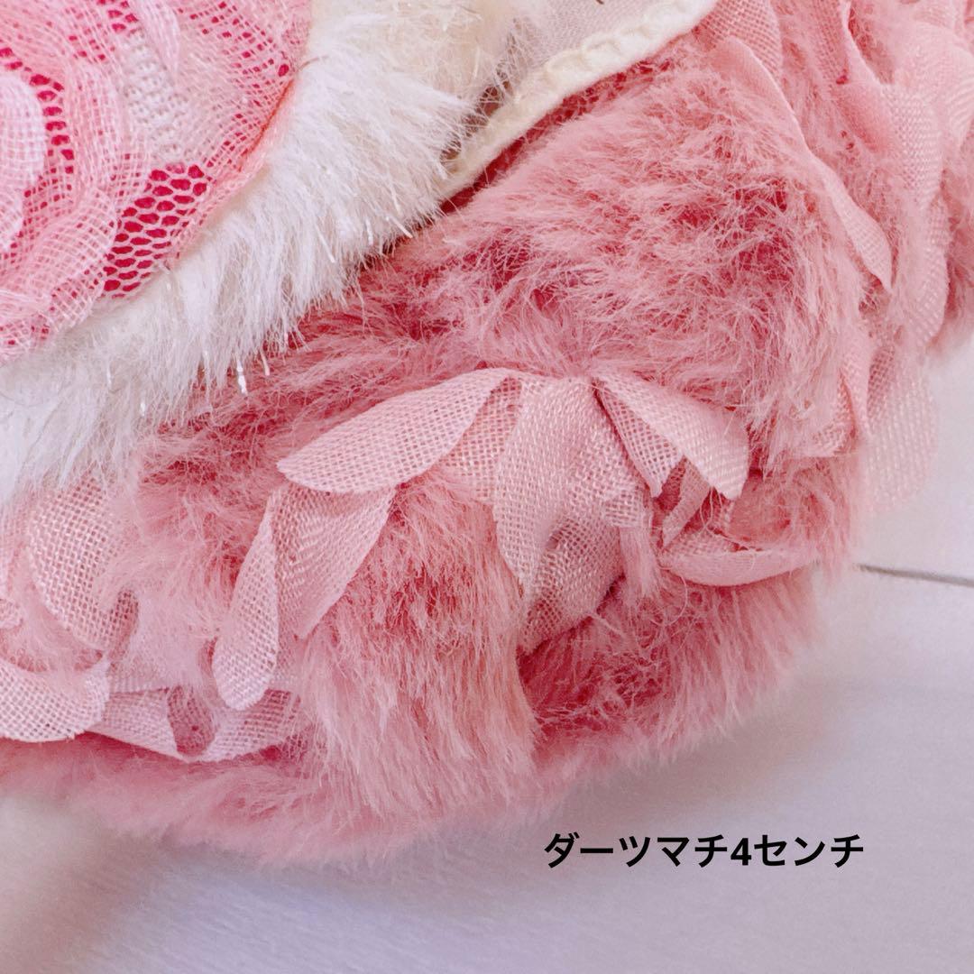 ゆ*ら様 コヤンイサムチョン♡インドパール刺繍リボン×薔薇ファーうさルミちゃんの