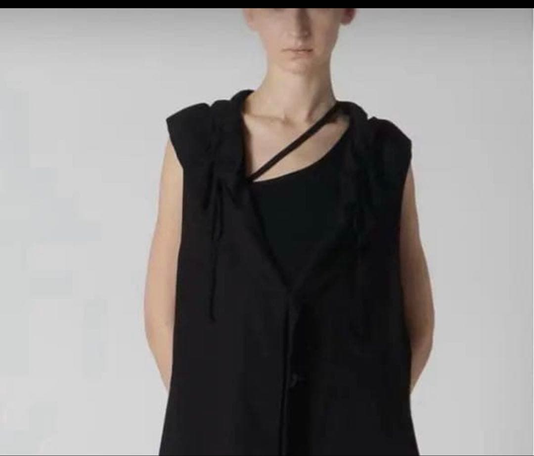 ヨージヤマモトノースリーブギャザーワンピース今期品美品サイズＳ