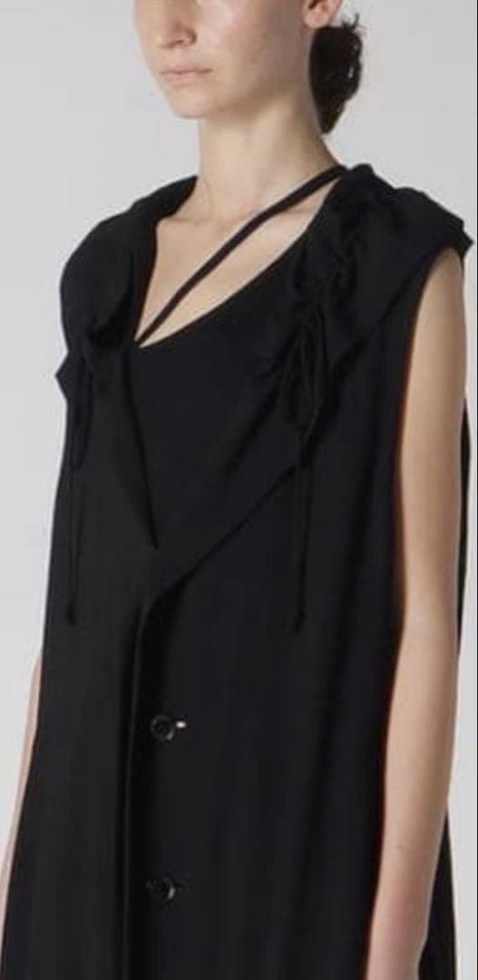 ヨージヤマモトノースリーブギャザーワンピース今期品美品サイズＳ