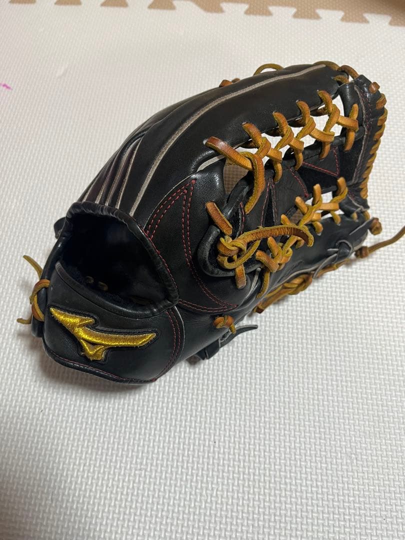 ミズノ 硬式　グローブ 黒　ミズノプロ