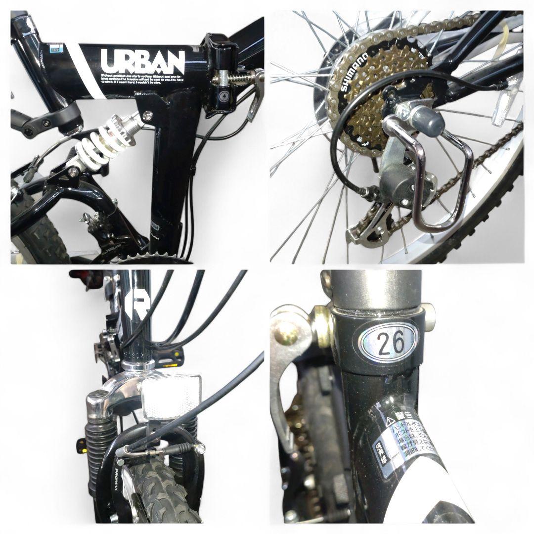 未使用　Raychell　折りたたみ　マウンテンバイク 　黒　26インチ　自転車