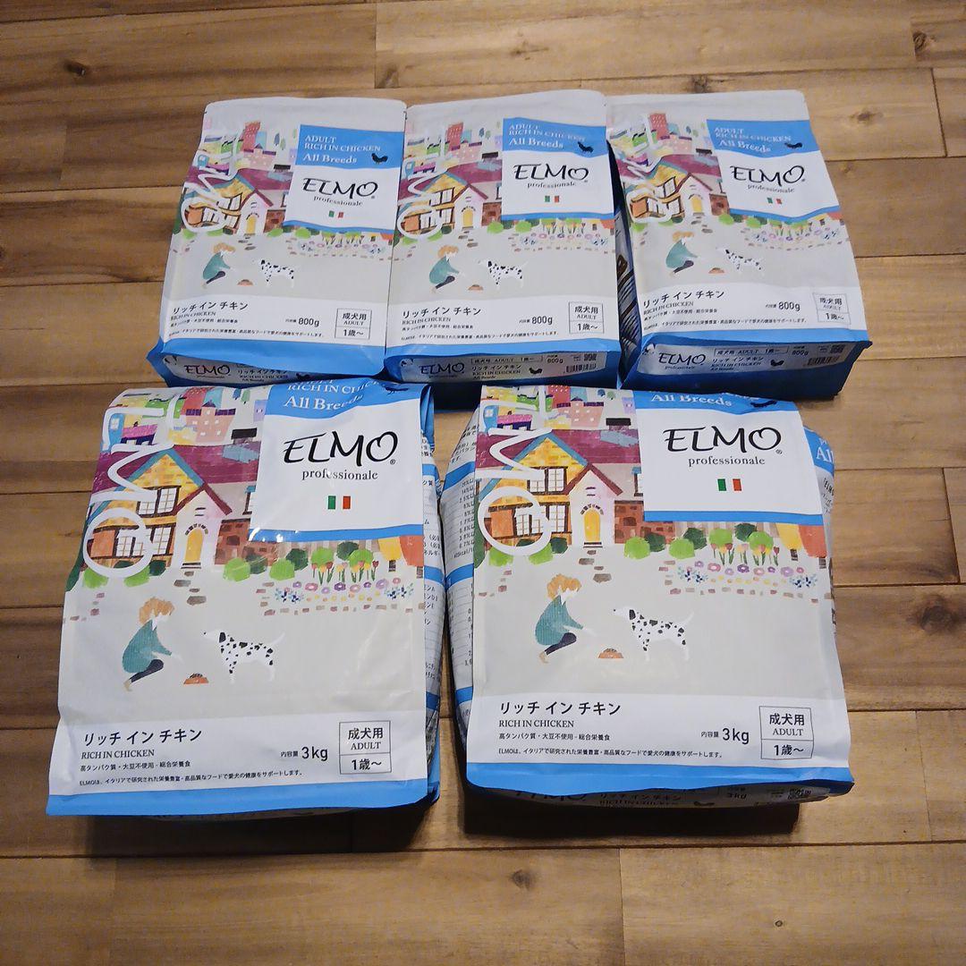 ごりちゃ　ELMOドッグフード成犬3kg×2　800g×3 計8.4kg