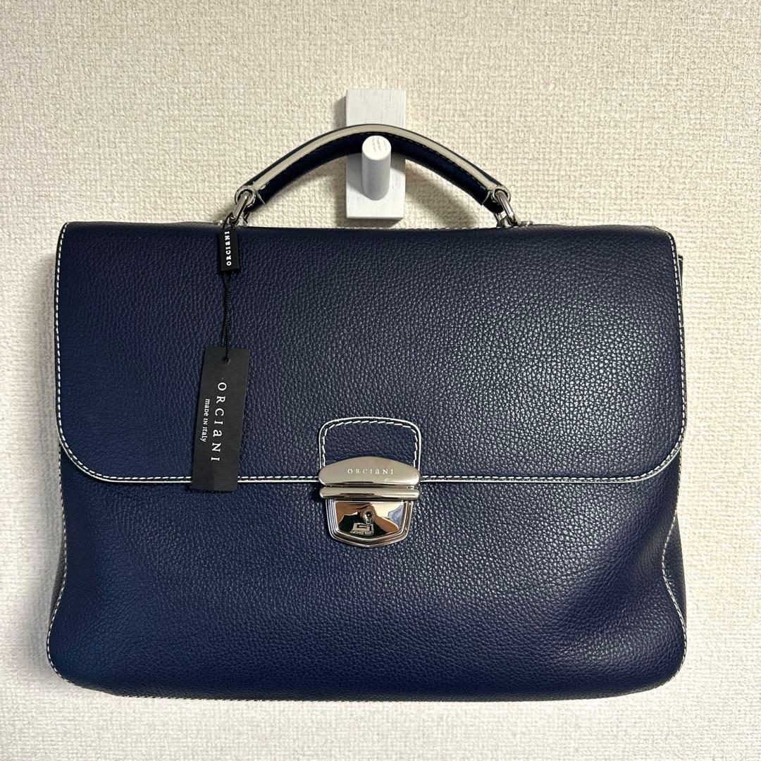 極美品　ORCIANI ブリーフケース　オルチアーニ　イタリアンレザー