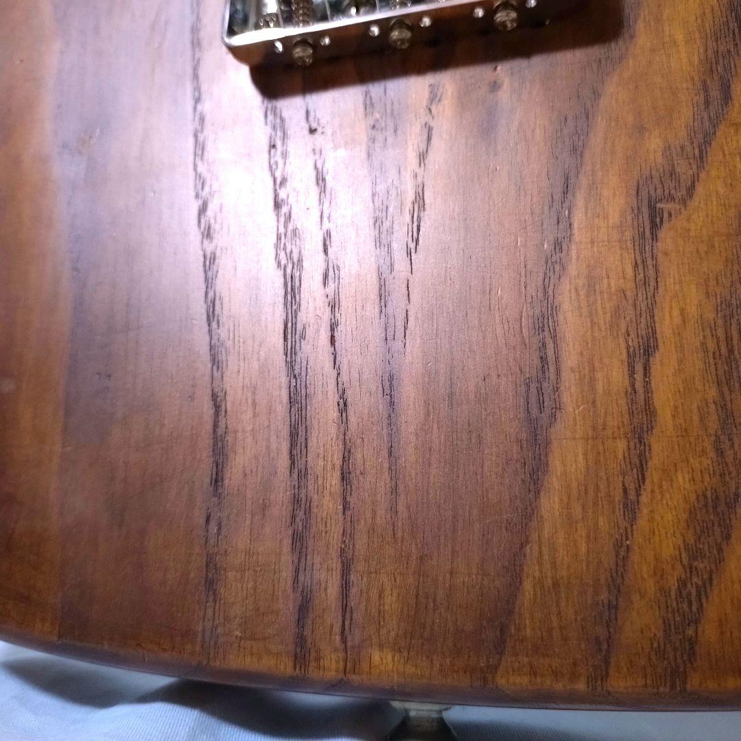ノーブランド　テレキャスタータイプ　カスタム仕様　ナチュラルウッド　P-90