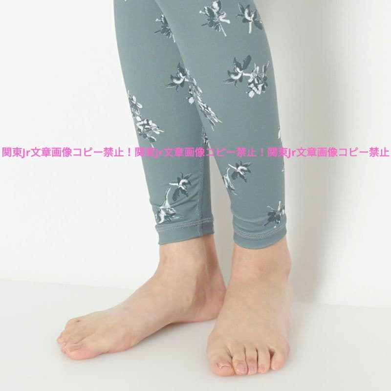 ヨガパンツ suria レギンス GR スポーツタイツ 総柄 フラワー 新品L