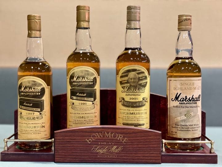 【シングルモルト】非売品★Marshallボトル４本＋ボトル台１