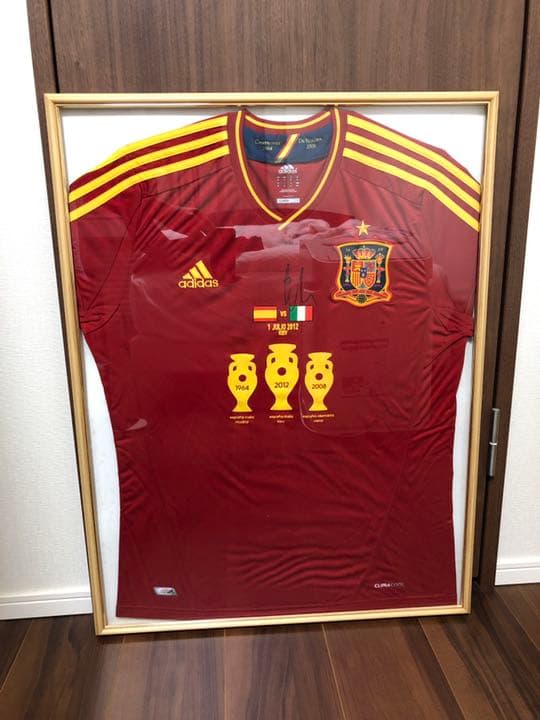 スペイン代表　ユニホーム　シャビアロンソ　サイン入り