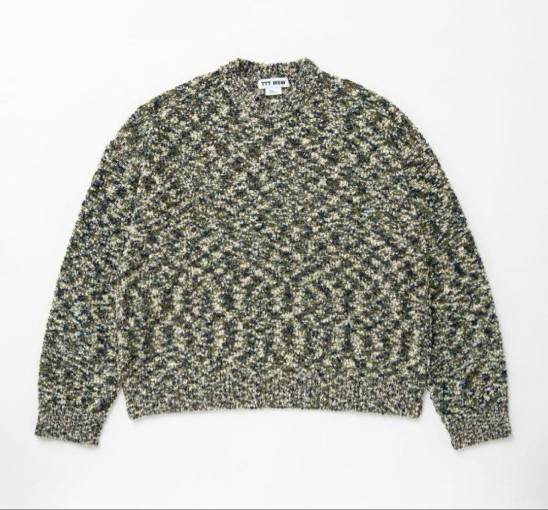 トップス TTTMSW Camouflage pullover knit (GREEN)